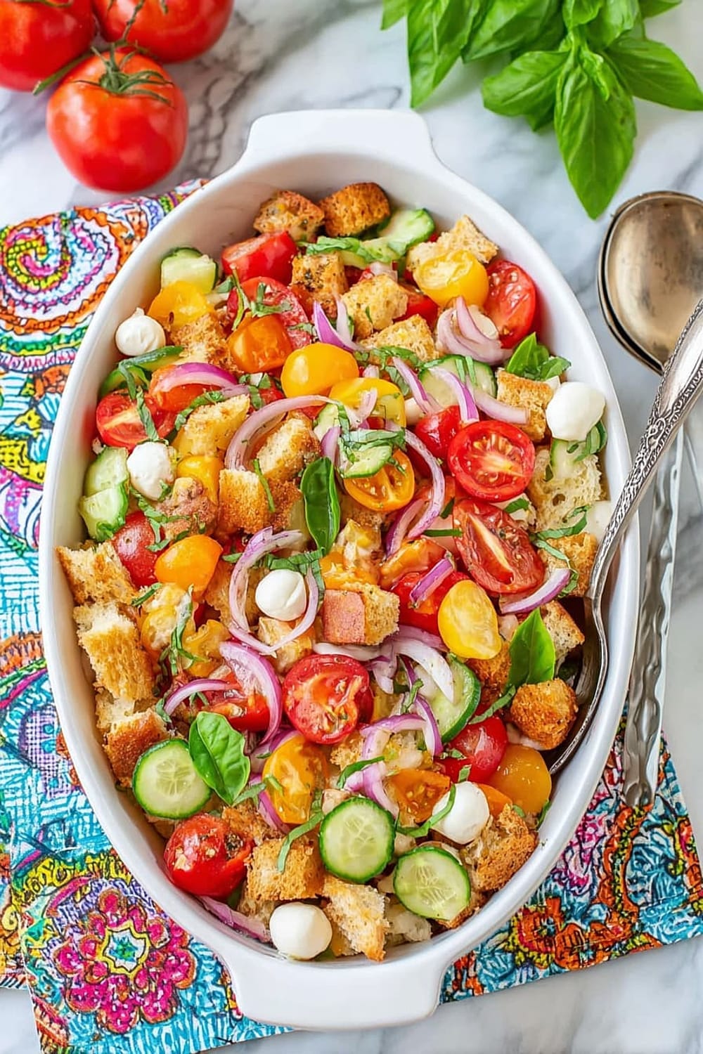 Easy Tomato Panzanella Salad Recipe