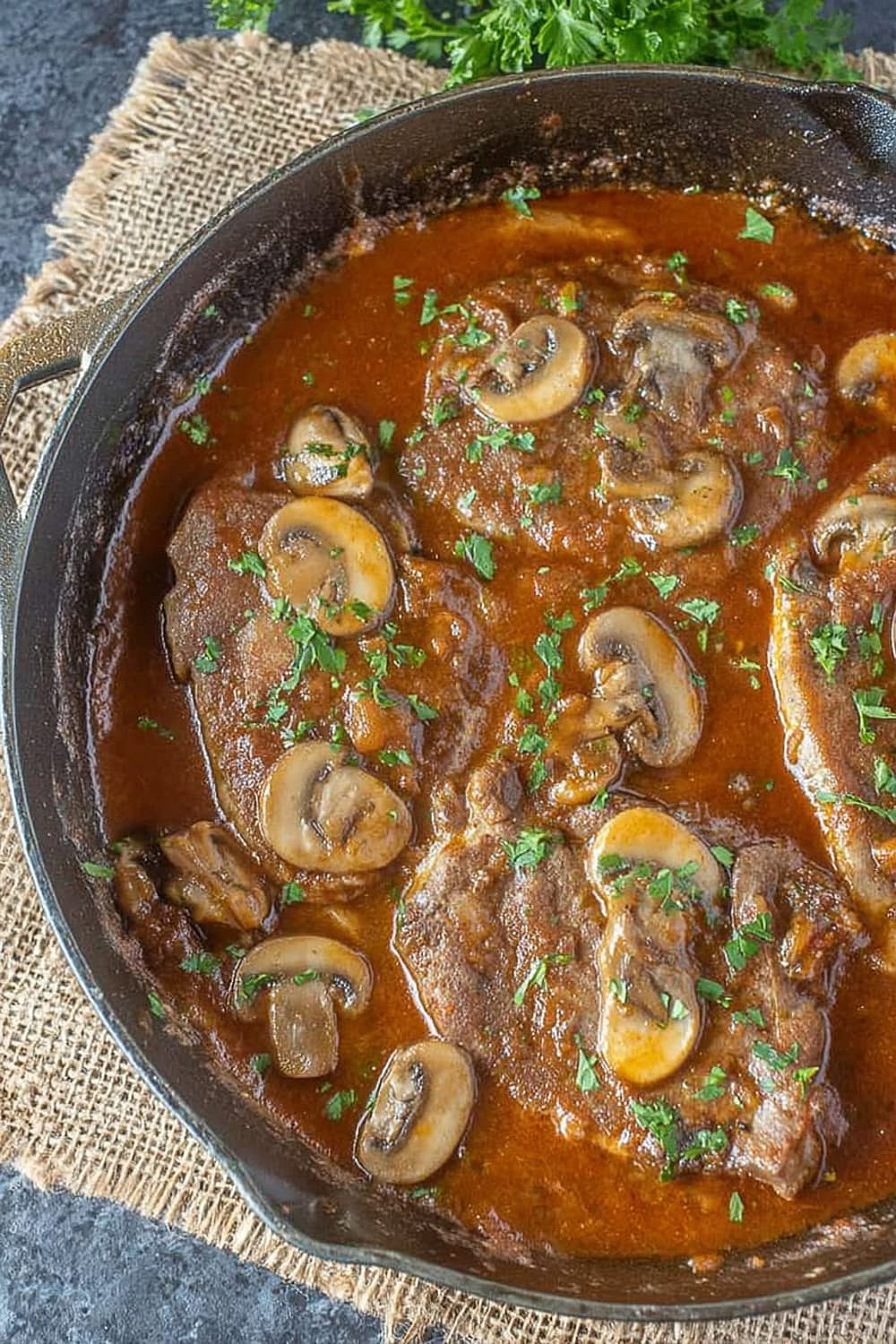 Mushroom Swiss Steak