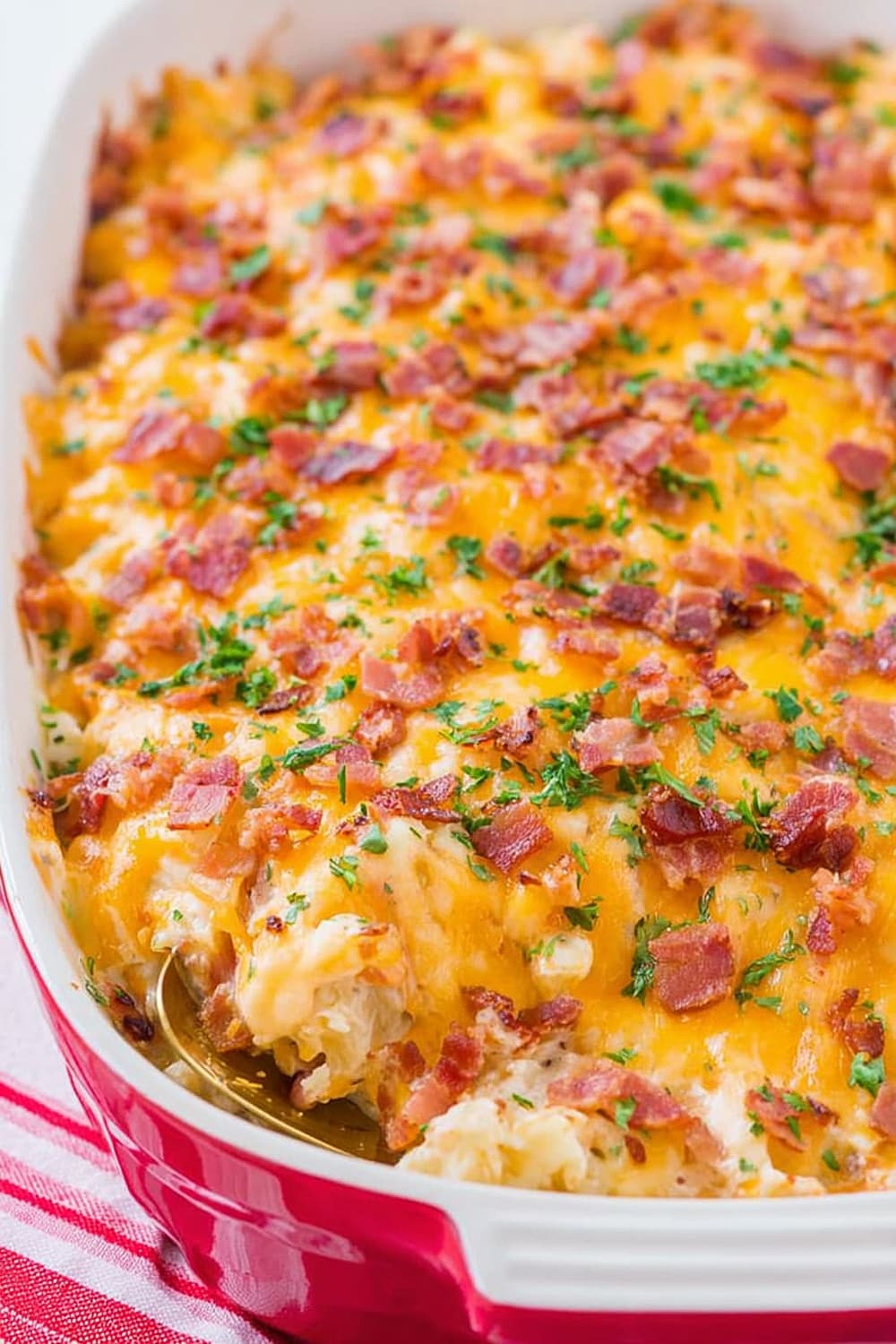 Cheesy Chicken Bacon Ranch Casserole