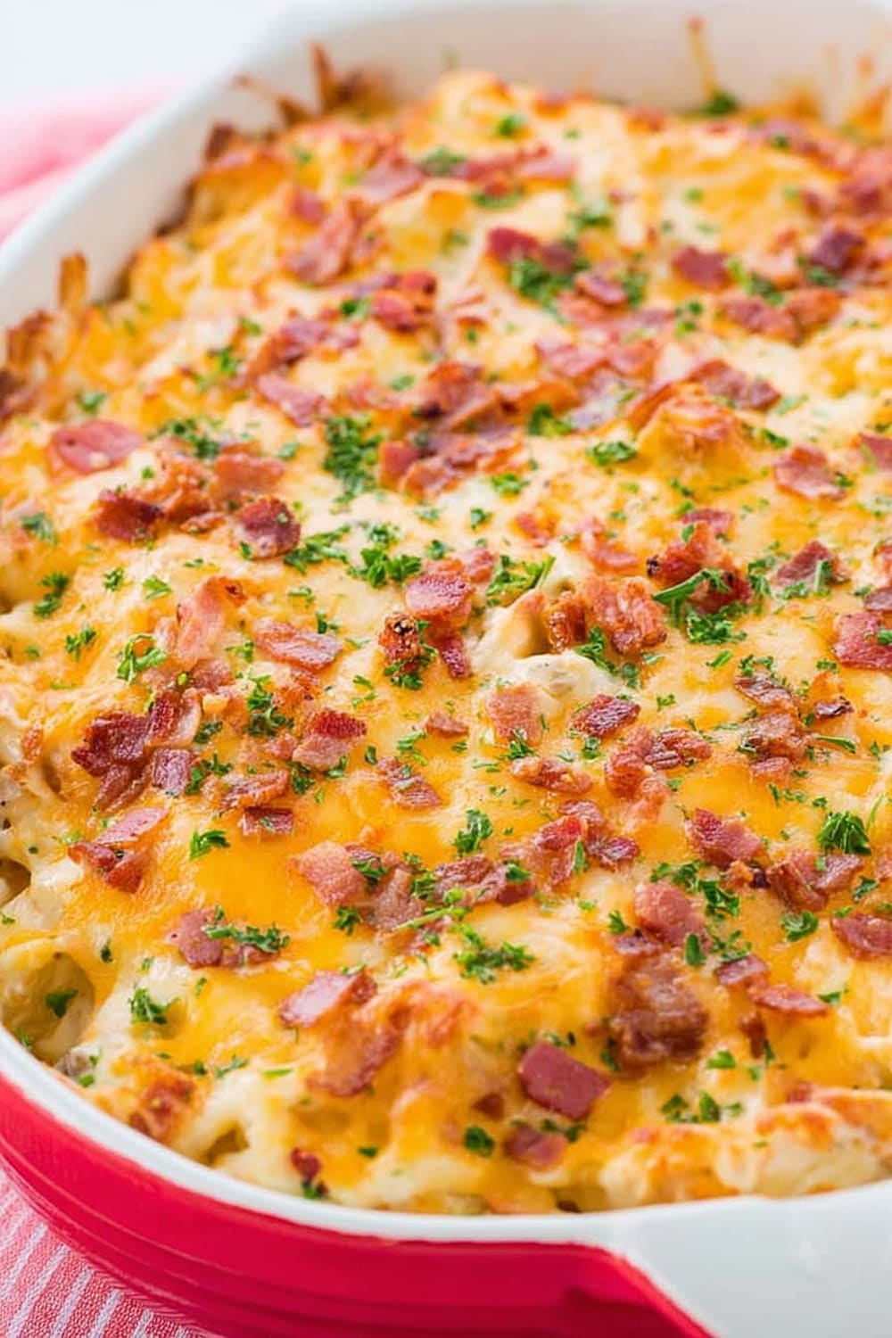 Cheesy Chicken Bacon Ranch Casserole
