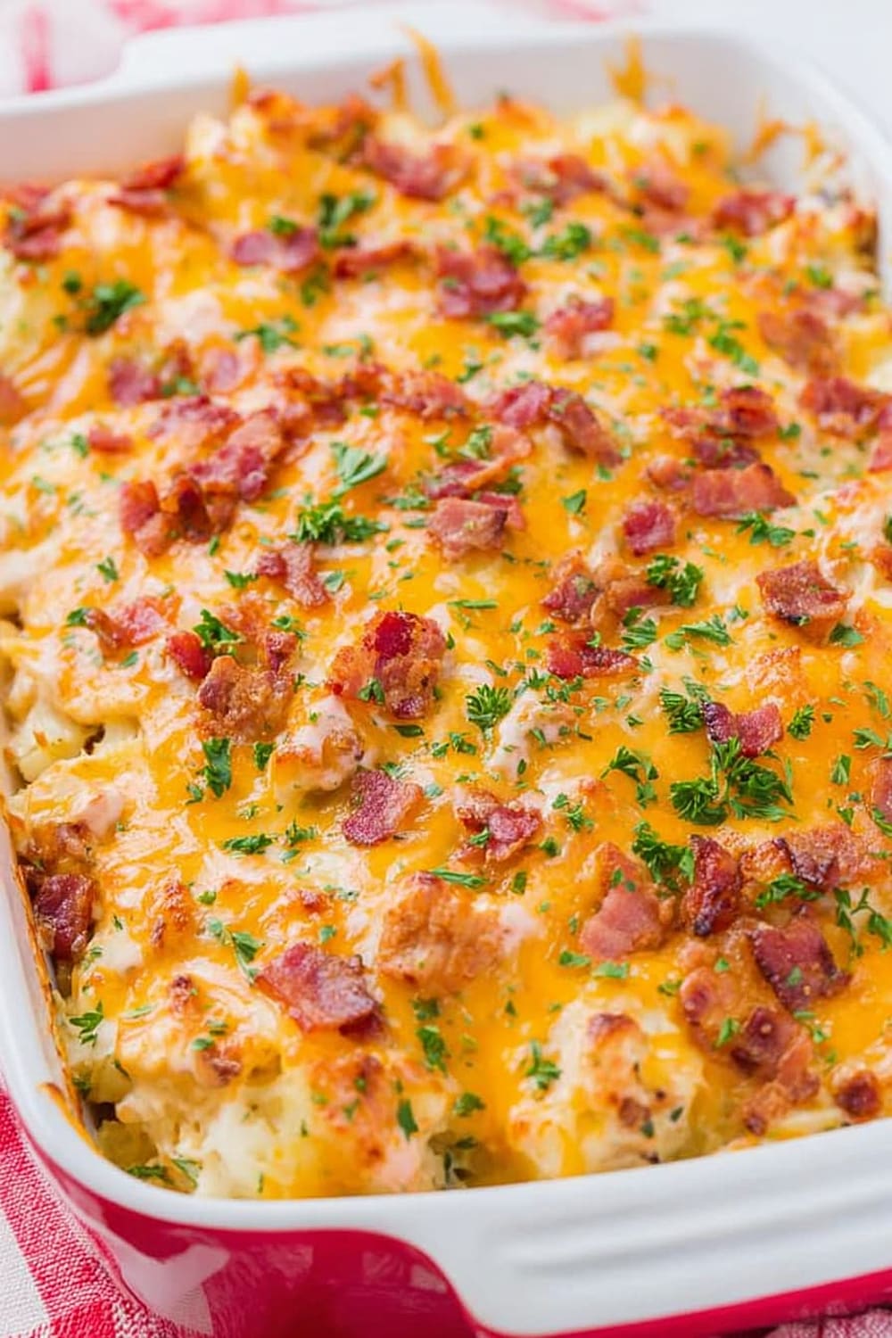 Cheesy Chicken Bacon Ranch Casserole
