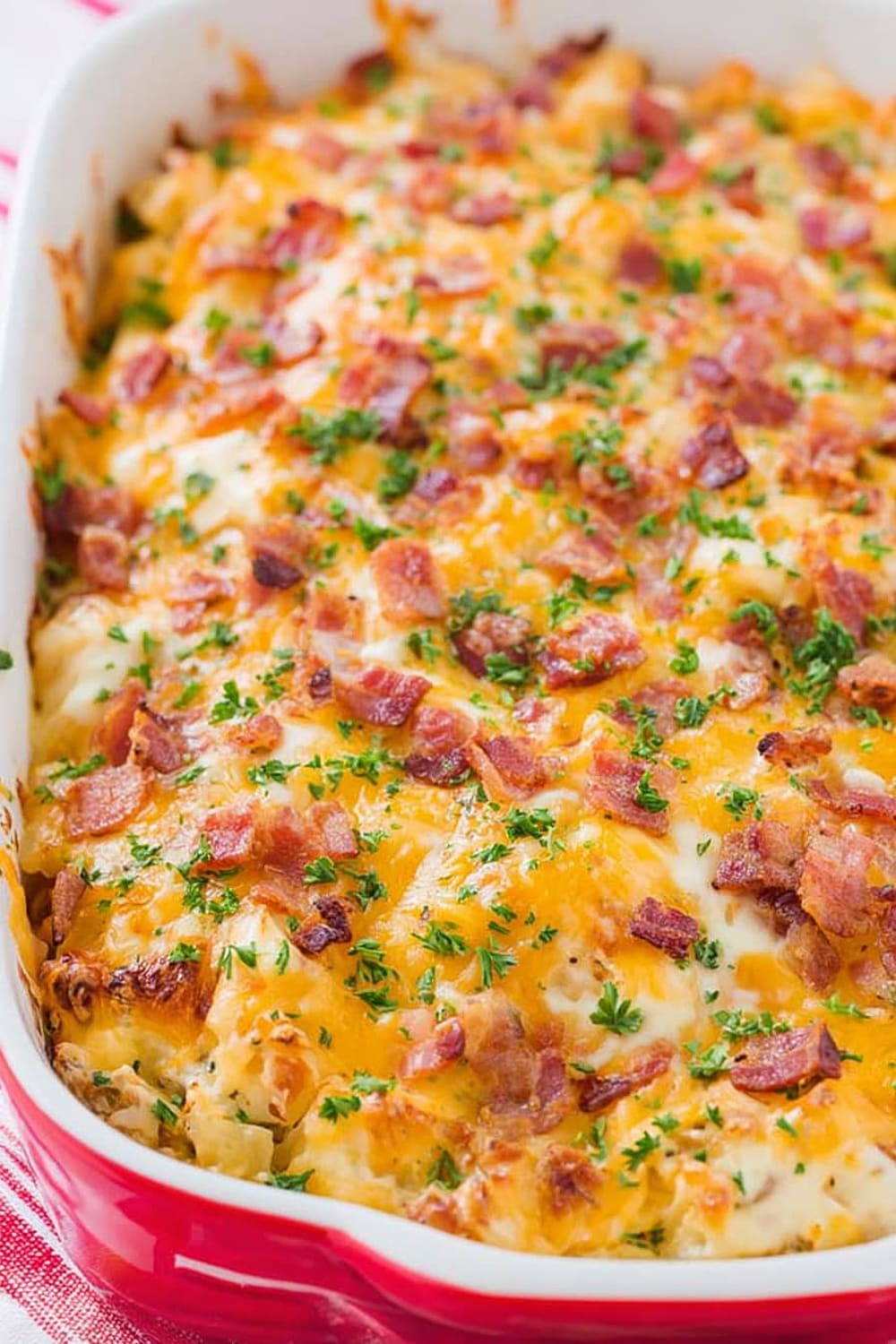 Cheesy Chicken Bacon Ranch Casserole