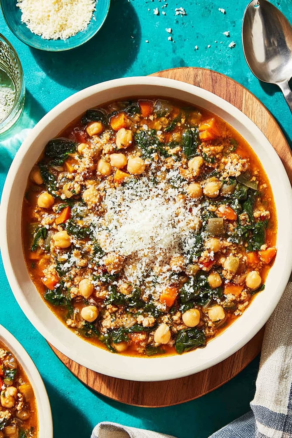 Hearty Chickpea & Spinach Stew