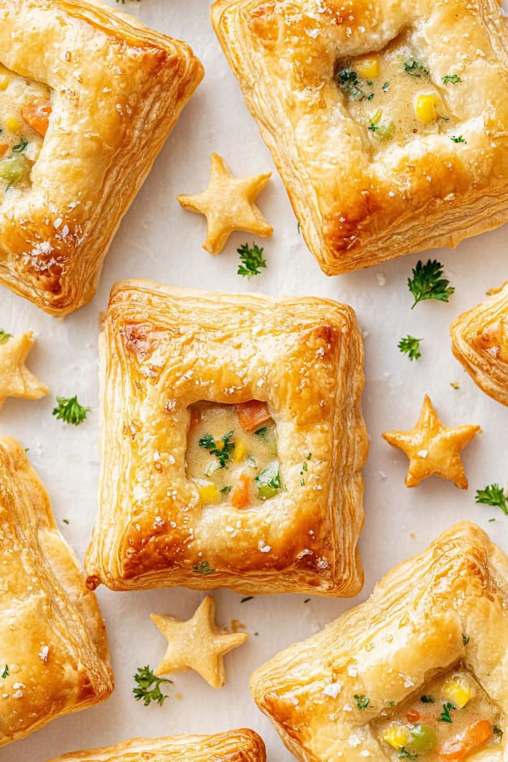 Mini Chicken Pot Pies with Puff Pastry