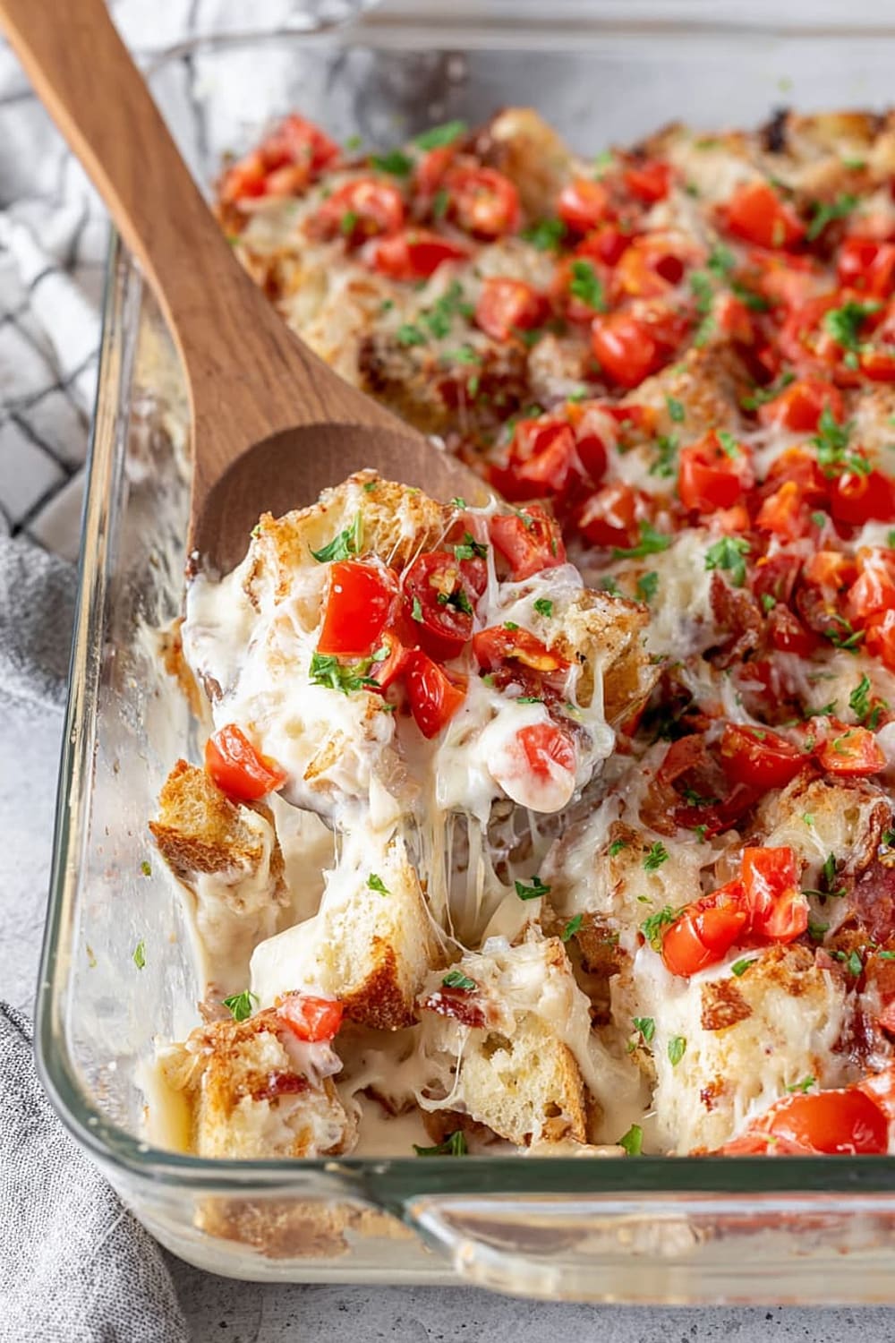 Kentucky Hot Brown Casserole with Mornay Sauce
