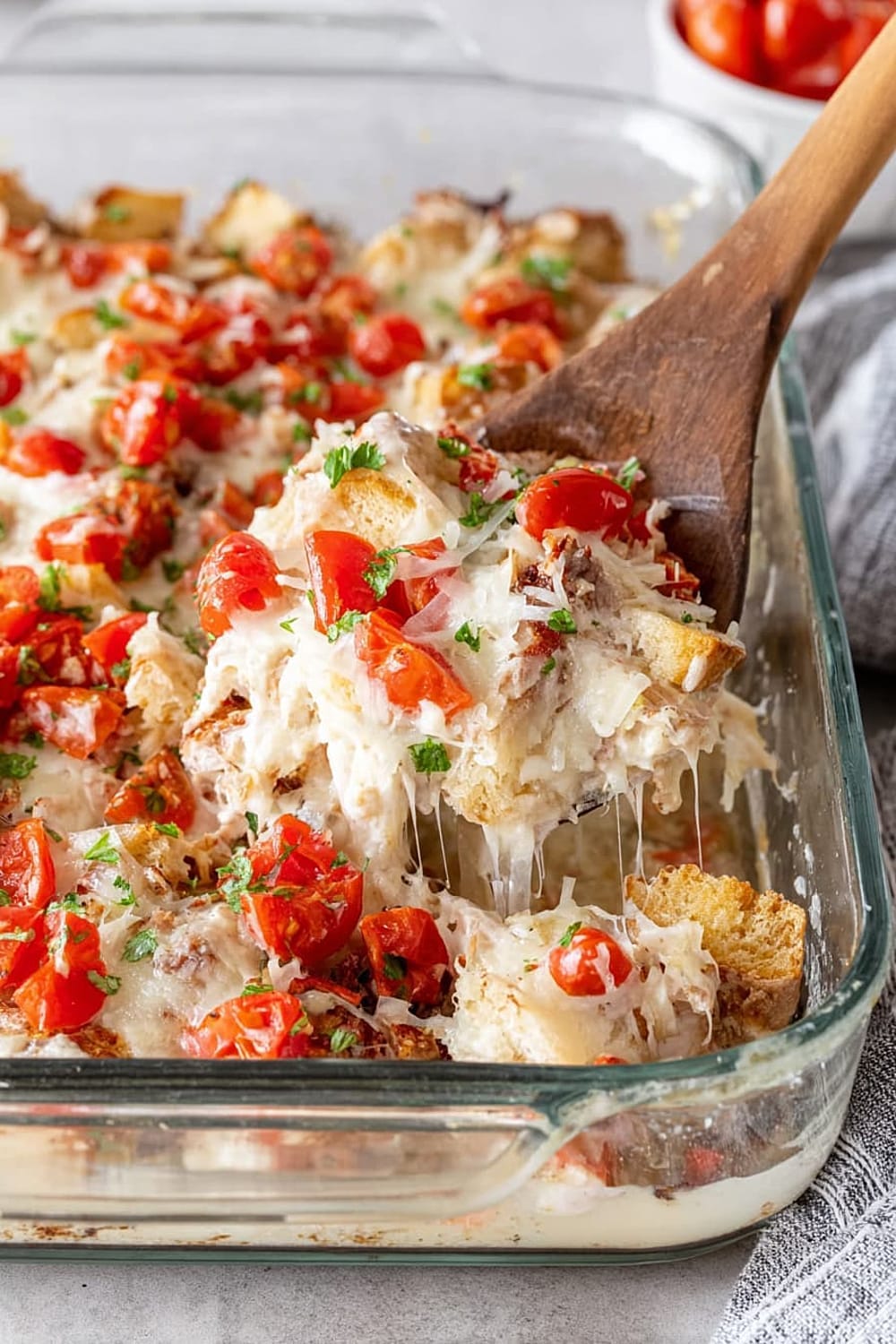 Kentucky Hot Brown Casserole with Mornay Sauce