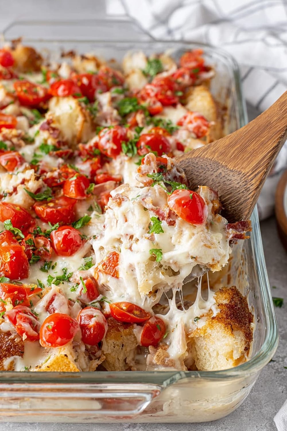 Kentucky Hot Brown Casserole with Mornay Sauce