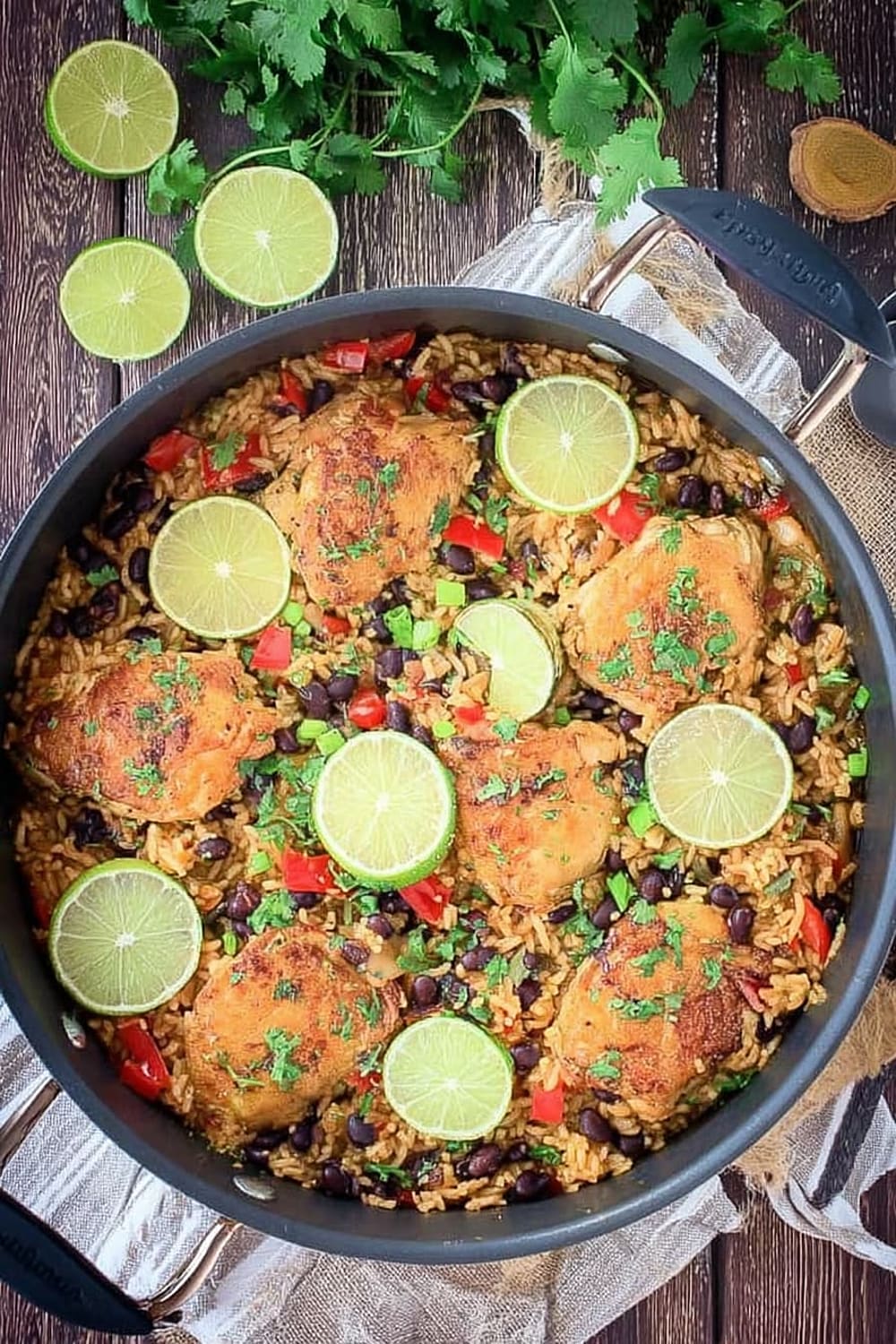 One Pot Cilantro Lime Chicken and Rice