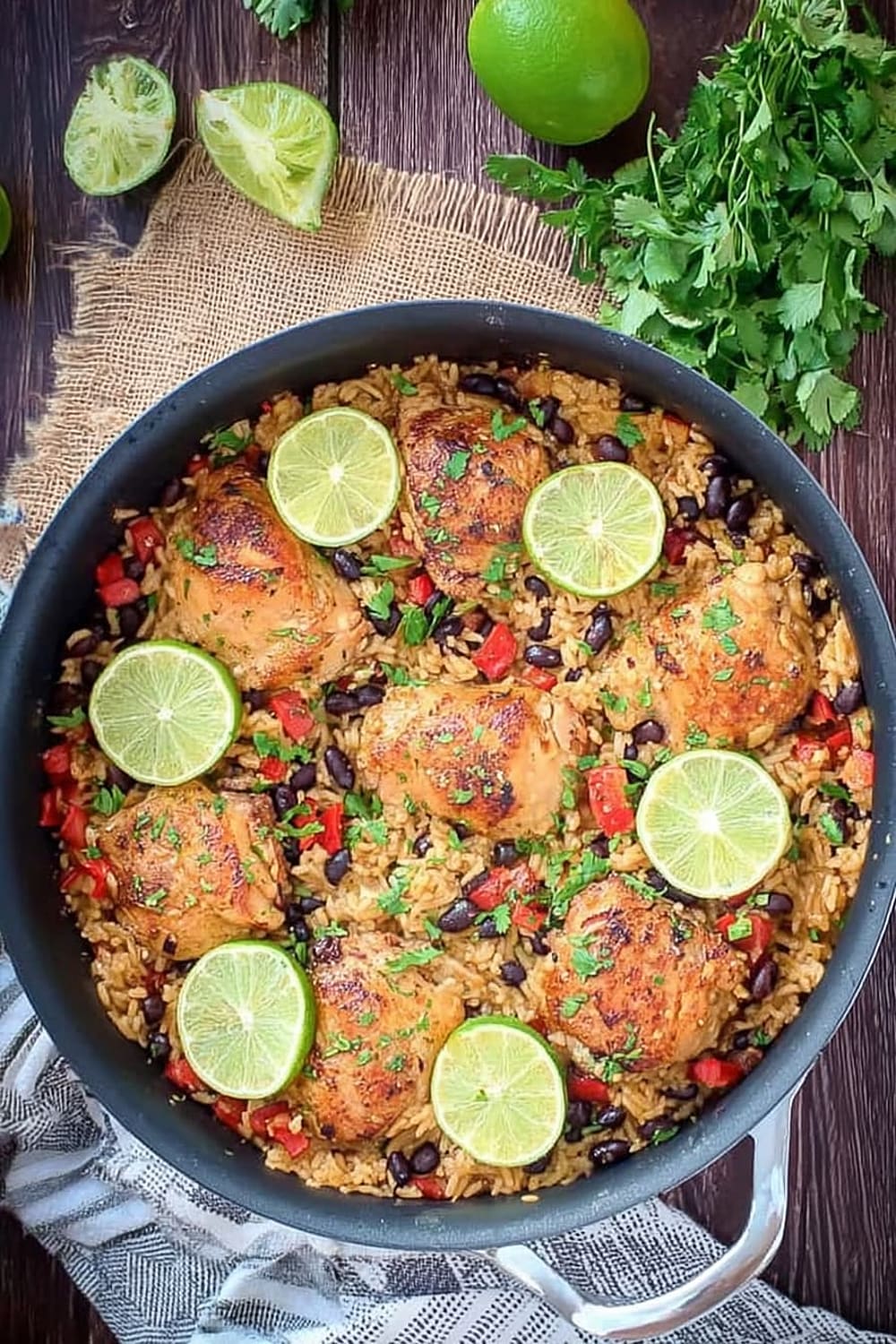 One Pot Cilantro Lime Chicken and Rice