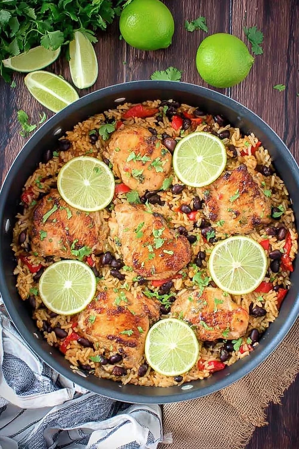 One Pot Cilantro Lime Chicken and Rice