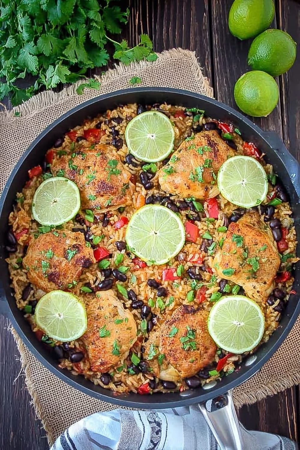 One Pot Cilantro Lime Chicken and Rice
