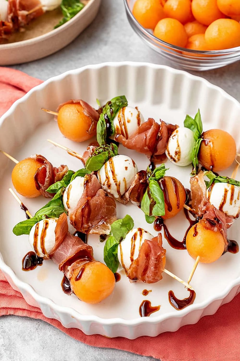Melon and Prosciutto Skewers