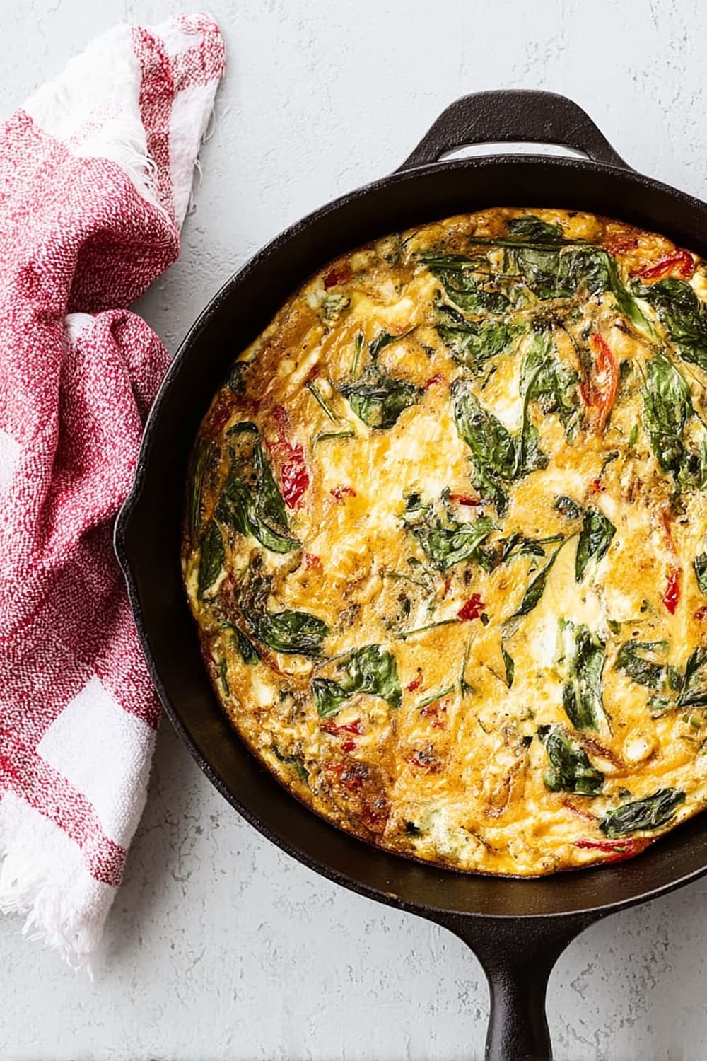 No-Chop, High-Protein Veggie Frittata