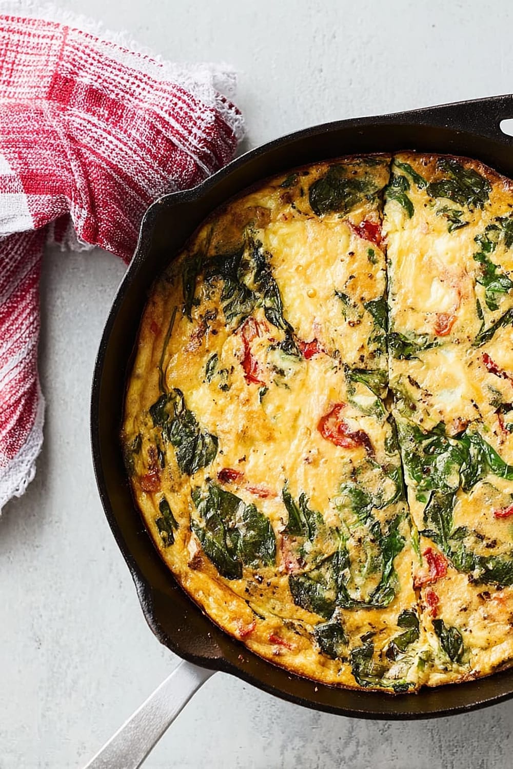 No-Chop, High-Protein Veggie Frittata