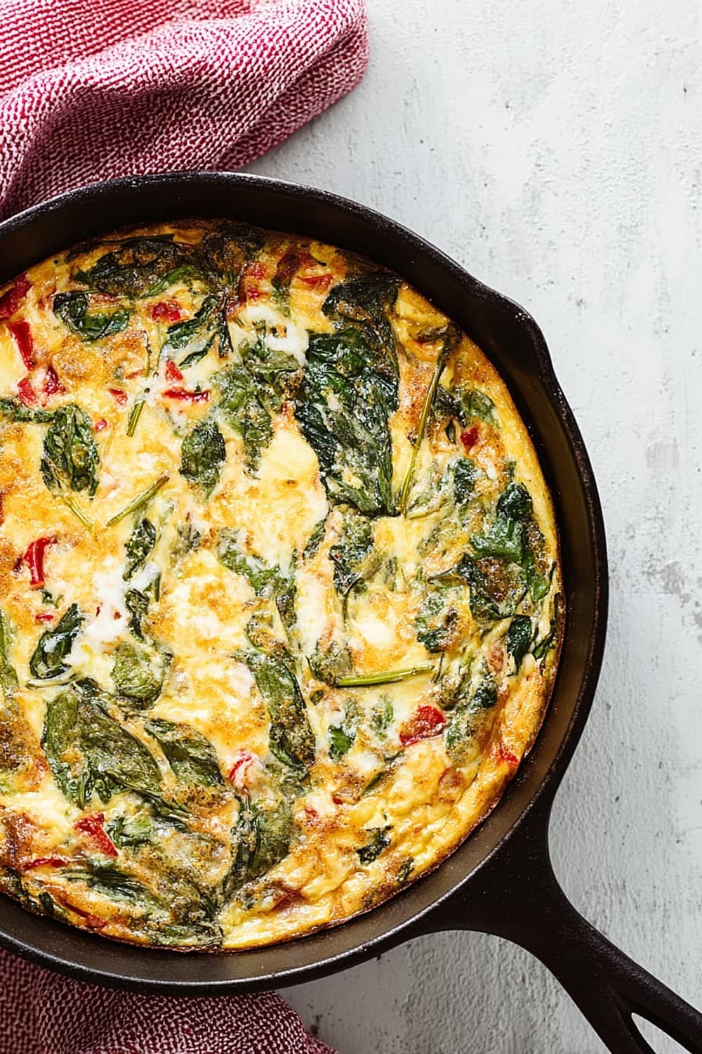 No-Chop, High-Protein Veggie Frittata