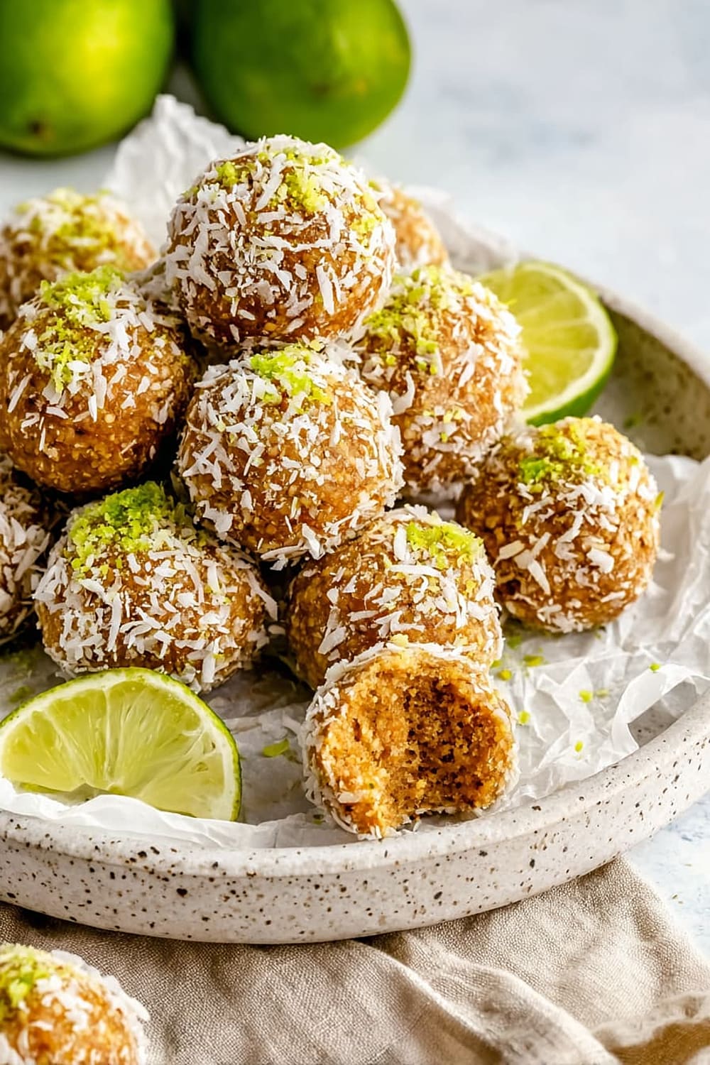 Coconut Key Lime Pie Energy Bites