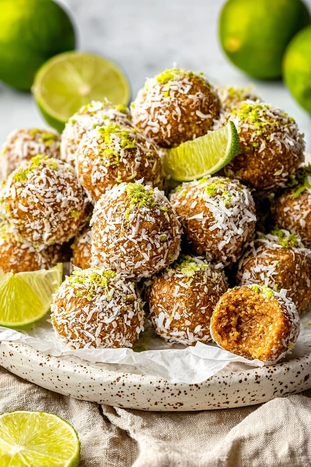Coconut Key Lime Pie Energy Bites