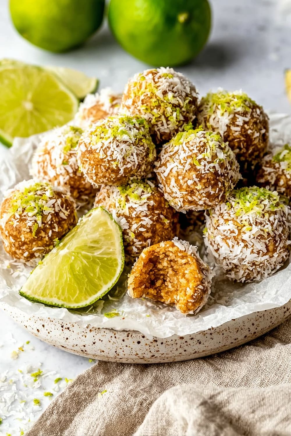 Coconut Key Lime Pie Energy Bites