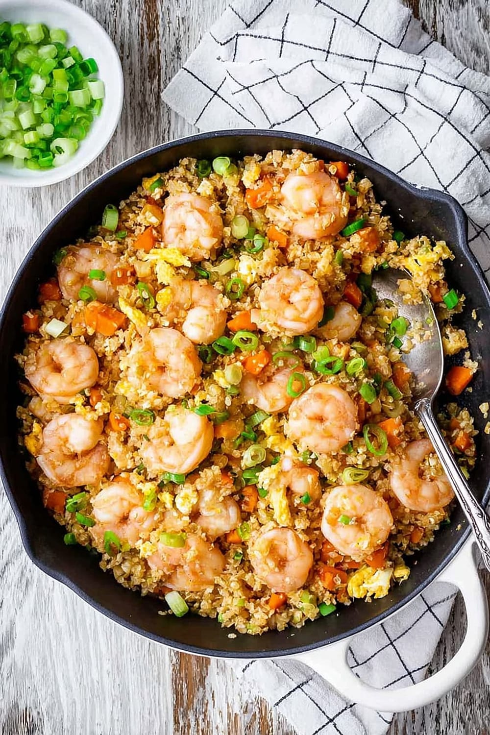 Shrimp Fried Cauliflower Rice {Paleo, Whole30, Keto}