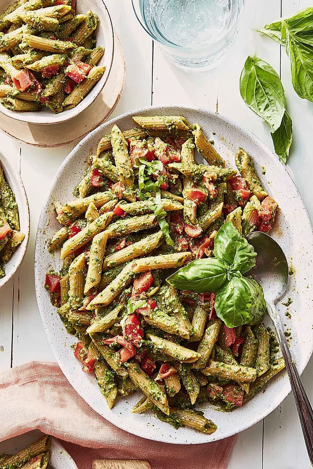 Walnut Pesto Pasta Salad