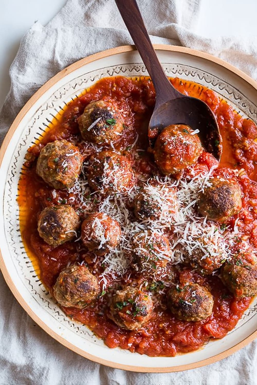 Spanish Style Lamb Meatballs in Tomato Sauce