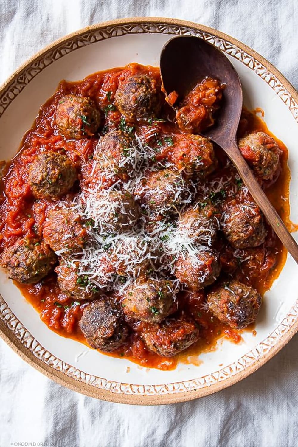 Spanish Style Lamb Meatballs in Tomato Sauce