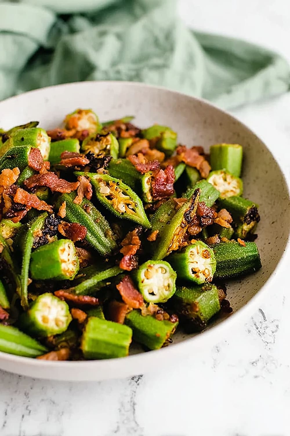 Southern Bacon and Okra Skillet