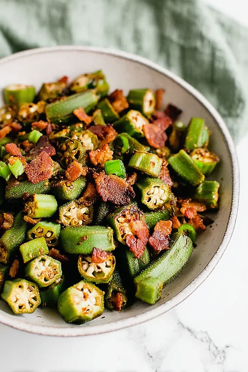 Southern Bacon and Okra Skillet