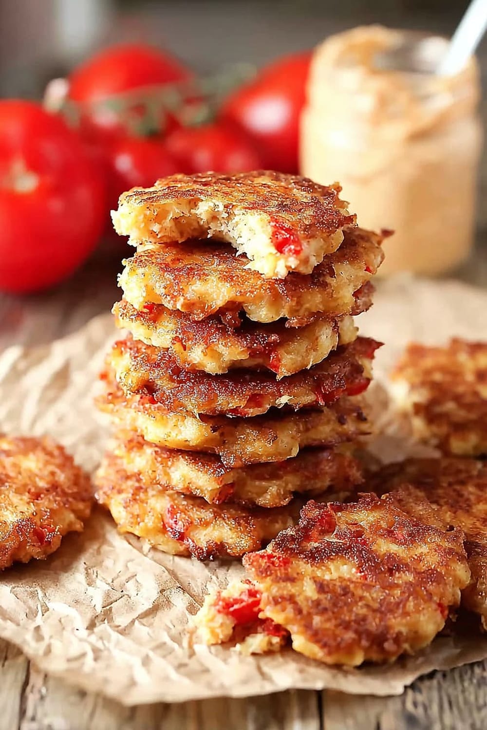 Tomato and Pimento Cheese Fritters
