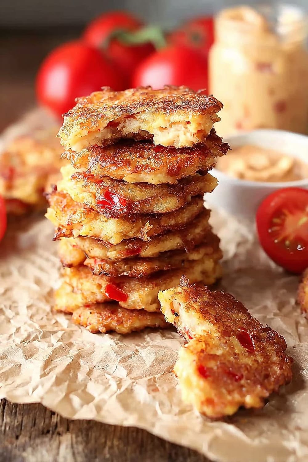 Tomato and Pimento Cheese Fritters