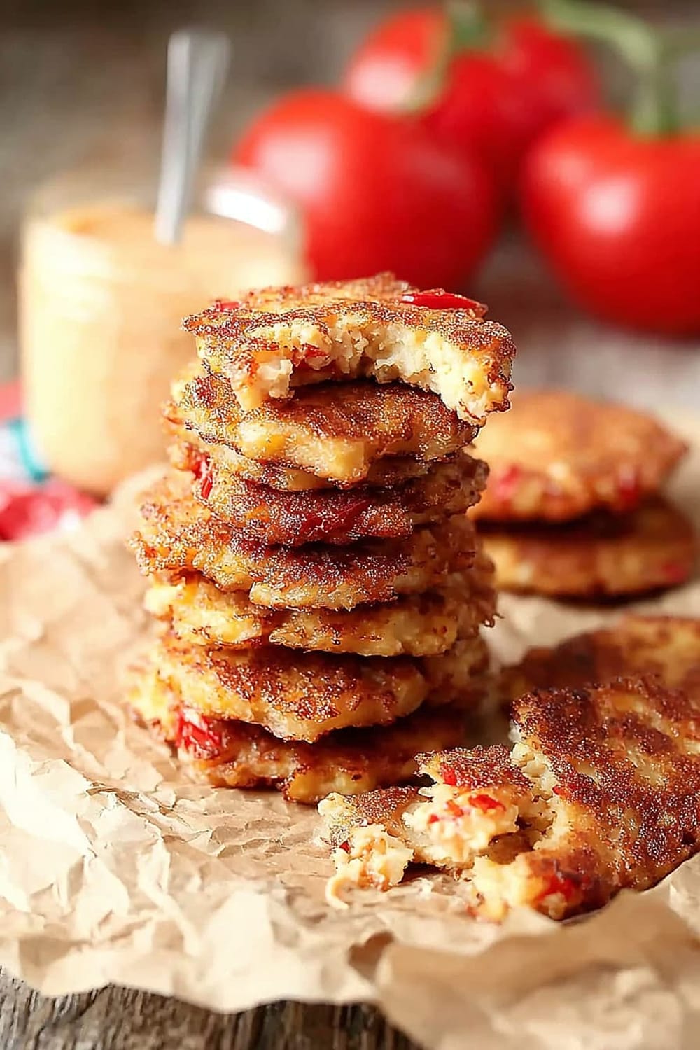 Tomato and Pimento Cheese Fritters