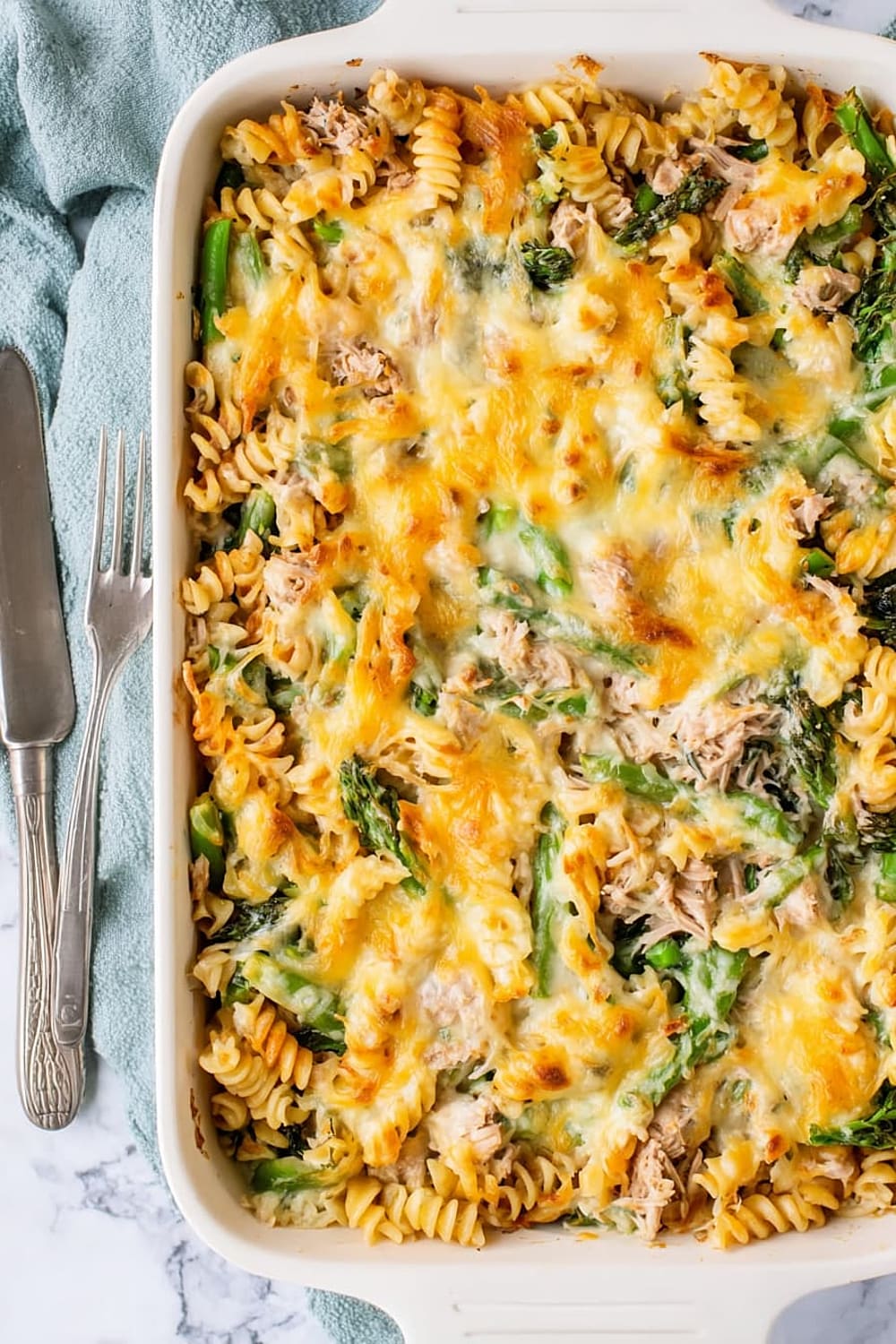 Healthier Creamy Tuna Pasta Bake