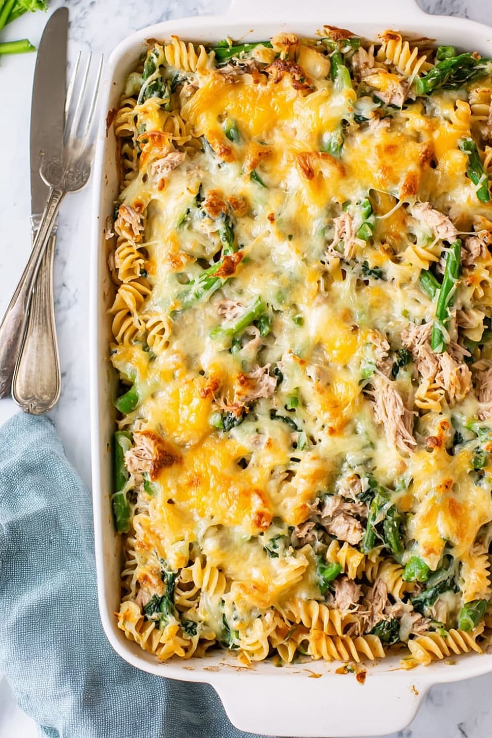 Healthier Creamy Tuna Pasta Bake