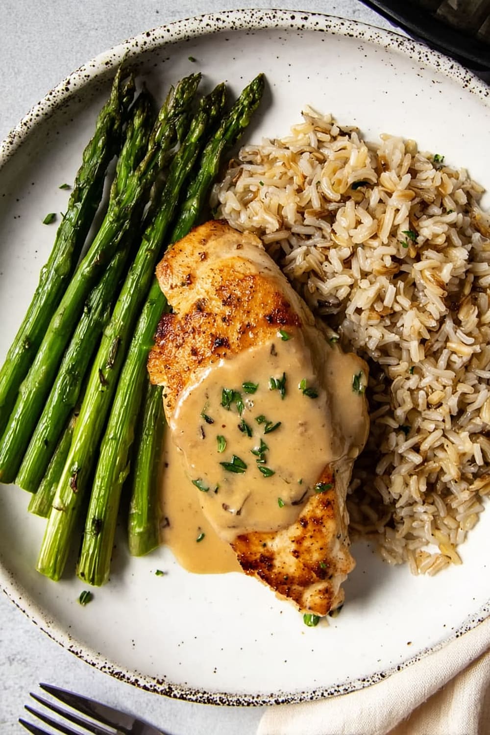 Pan Seared Chicken Breast with Sherry Thyme Pan Sauce