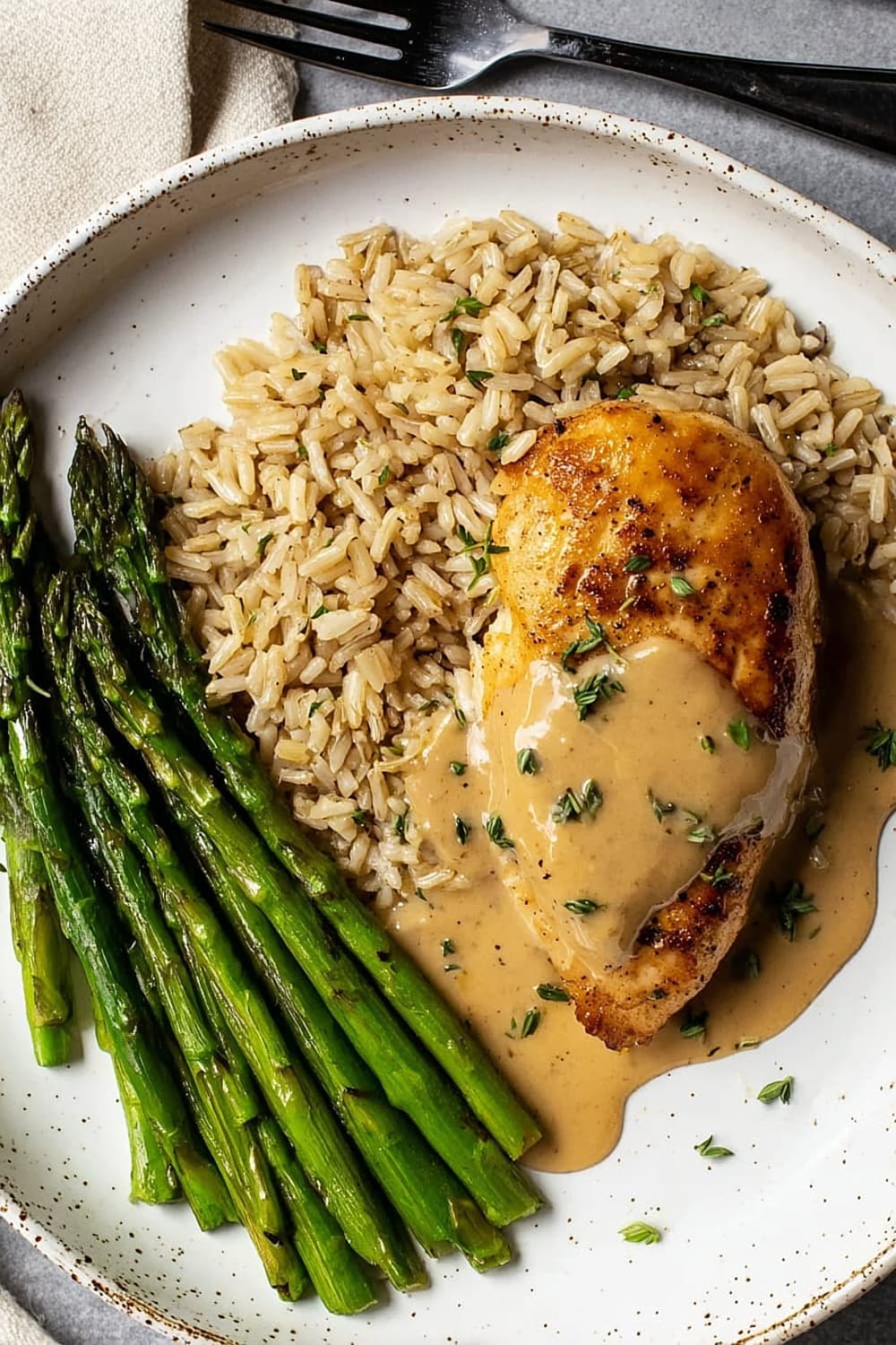 Pan Seared Chicken Breast with Sherry Thyme Pan Sauce