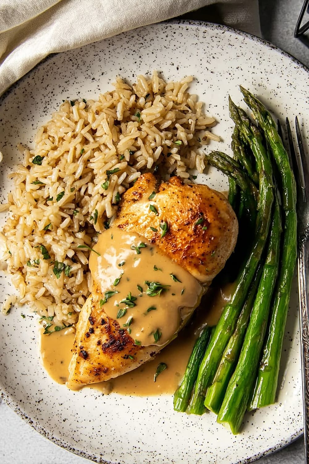 Pan Seared Chicken Breast with Sherry Thyme Pan Sauce