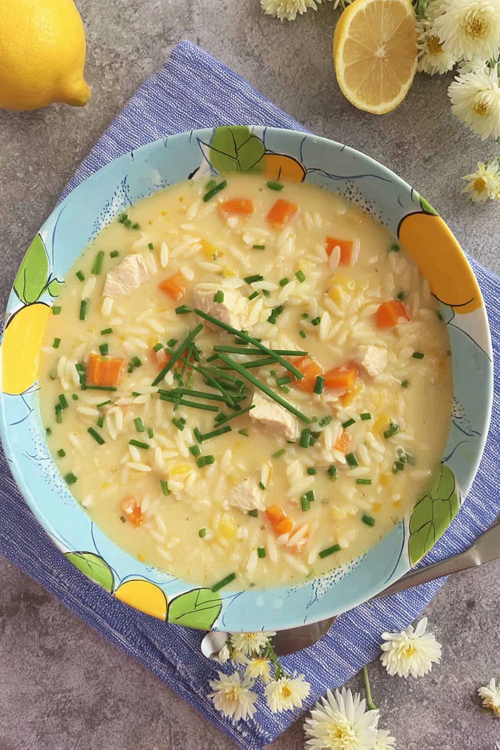 Greek Lemon Chicken Orzo Soup