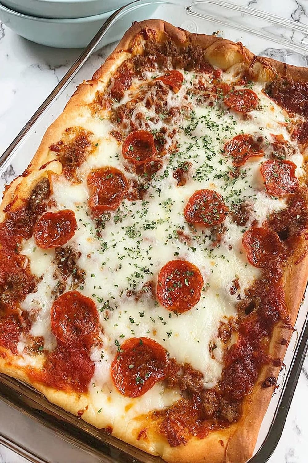 Deep Dish Pizza Casserole