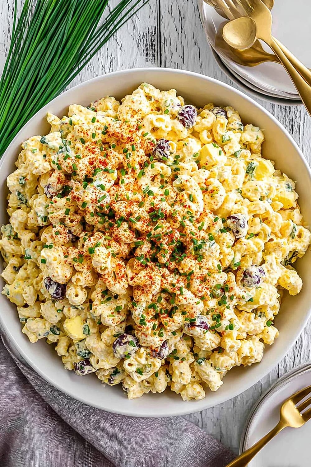 Deviled Egg Macaroni Salad