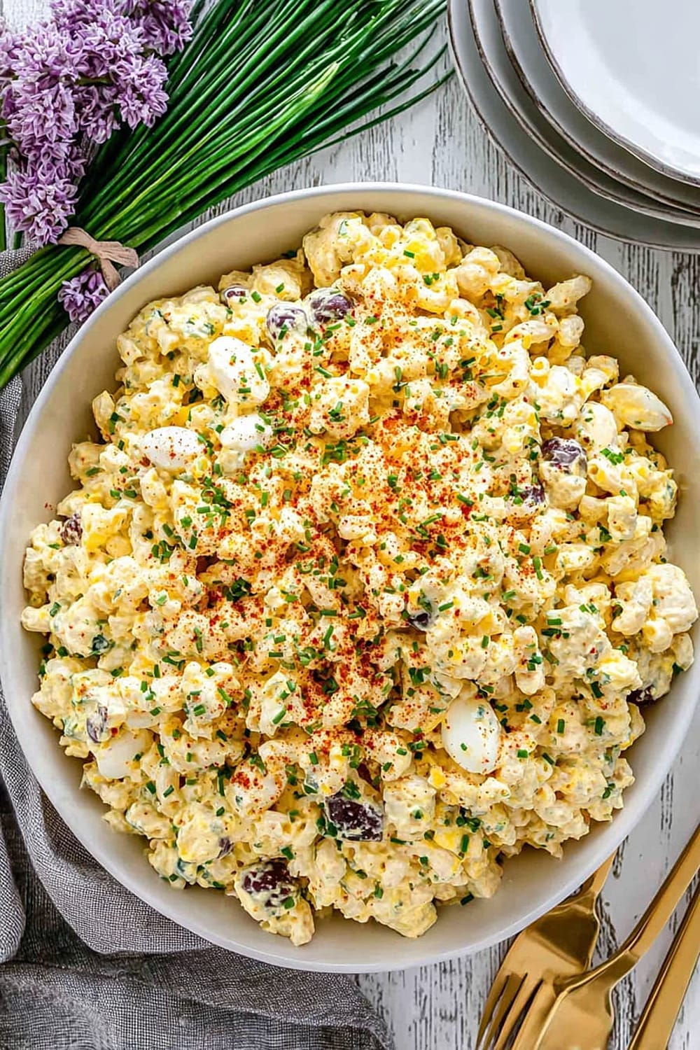 Deviled Egg Macaroni Salad