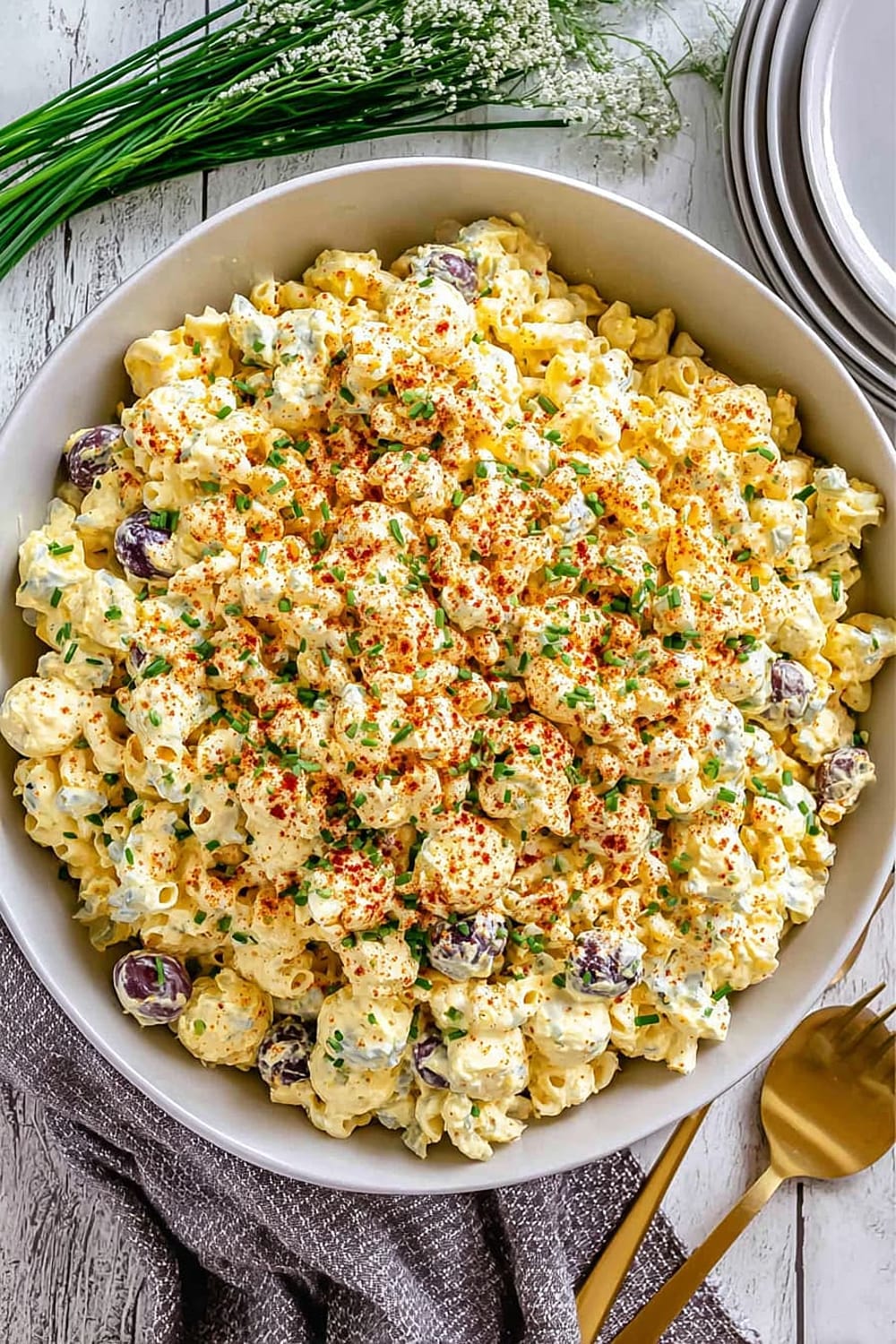 Deviled Egg Macaroni Salad