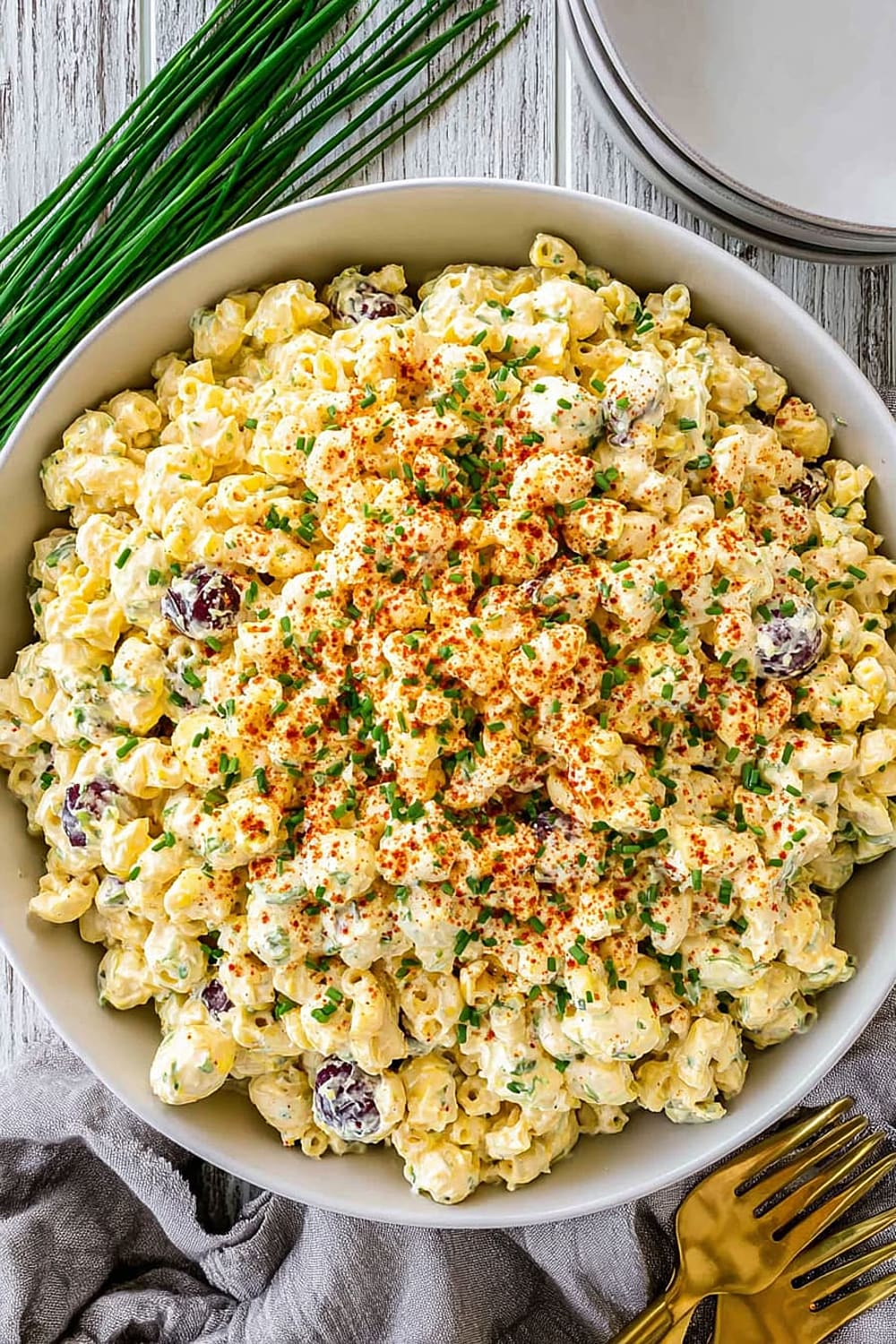 Deviled Egg Macaroni Salad