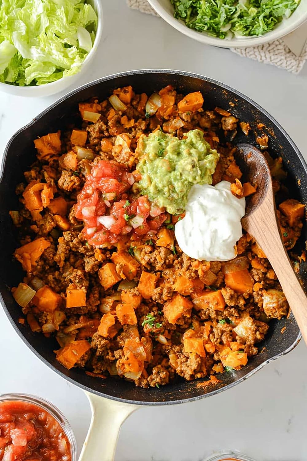 Ground Turkey Sweet Potato Skillet