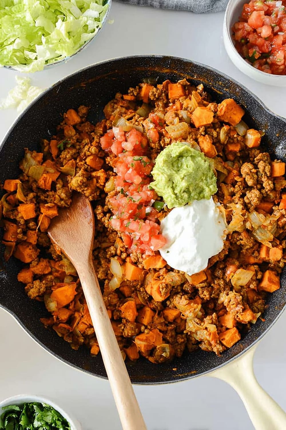 Ground Turkey Sweet Potato Skillet