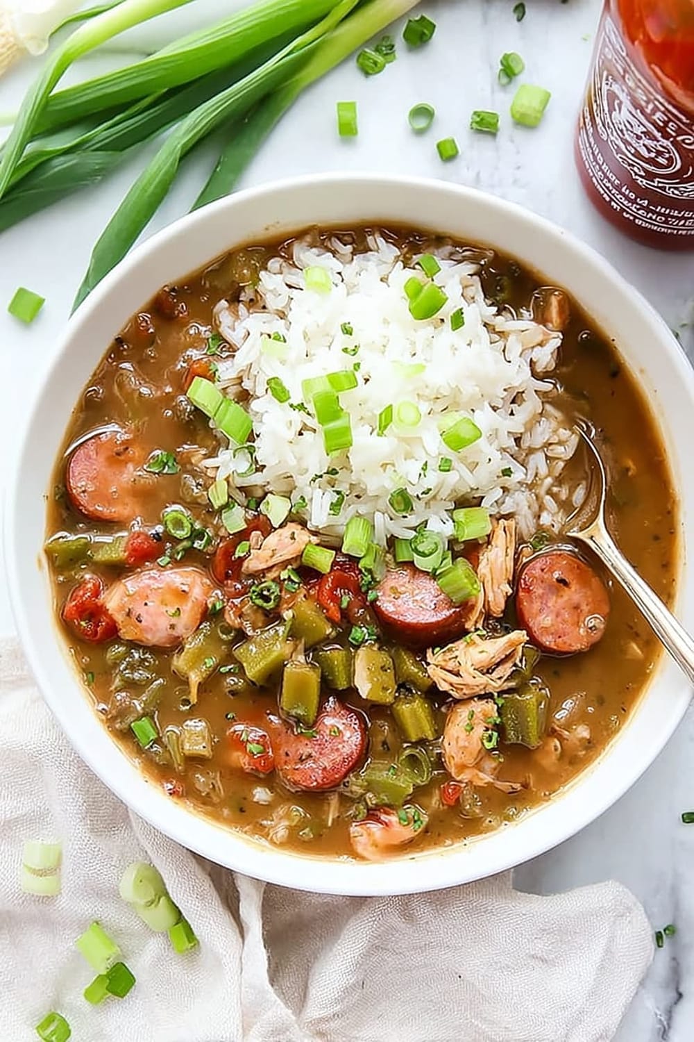 Chicken, Crab & Andouille Sausage Gumbo
