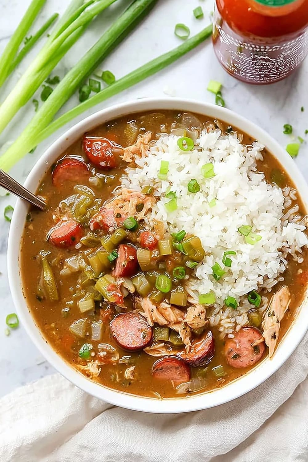 Chicken, Crab & Andouille Sausage Gumbo