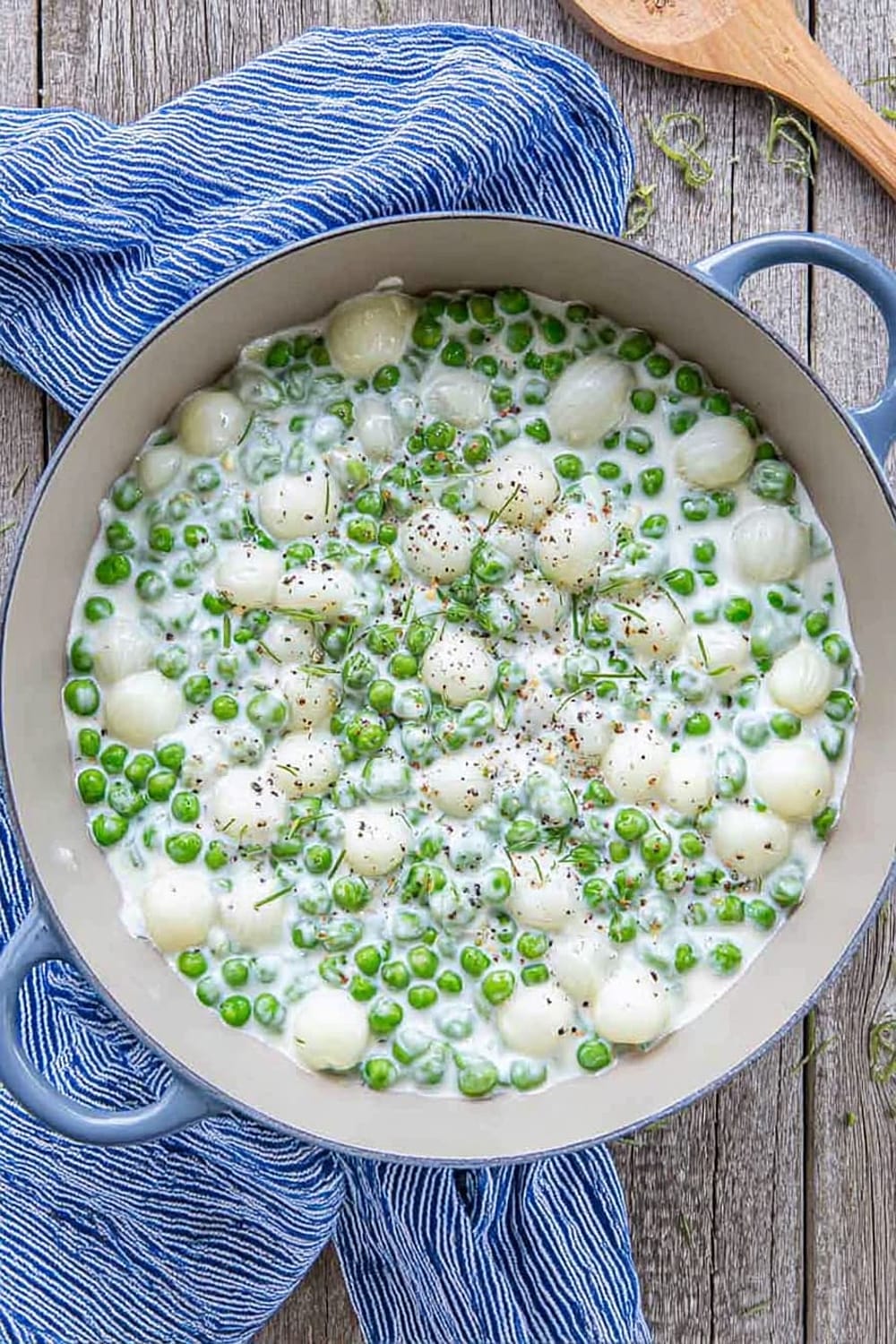 Creamed Peas And Onions