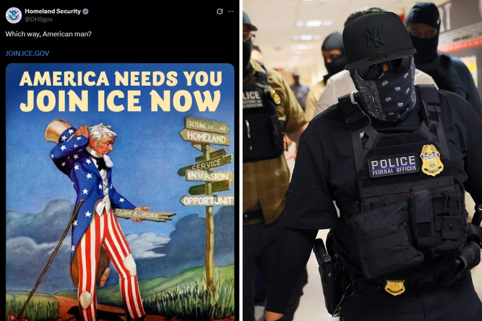 Trump Admin DHS Account Accused of Referencing Avowed White