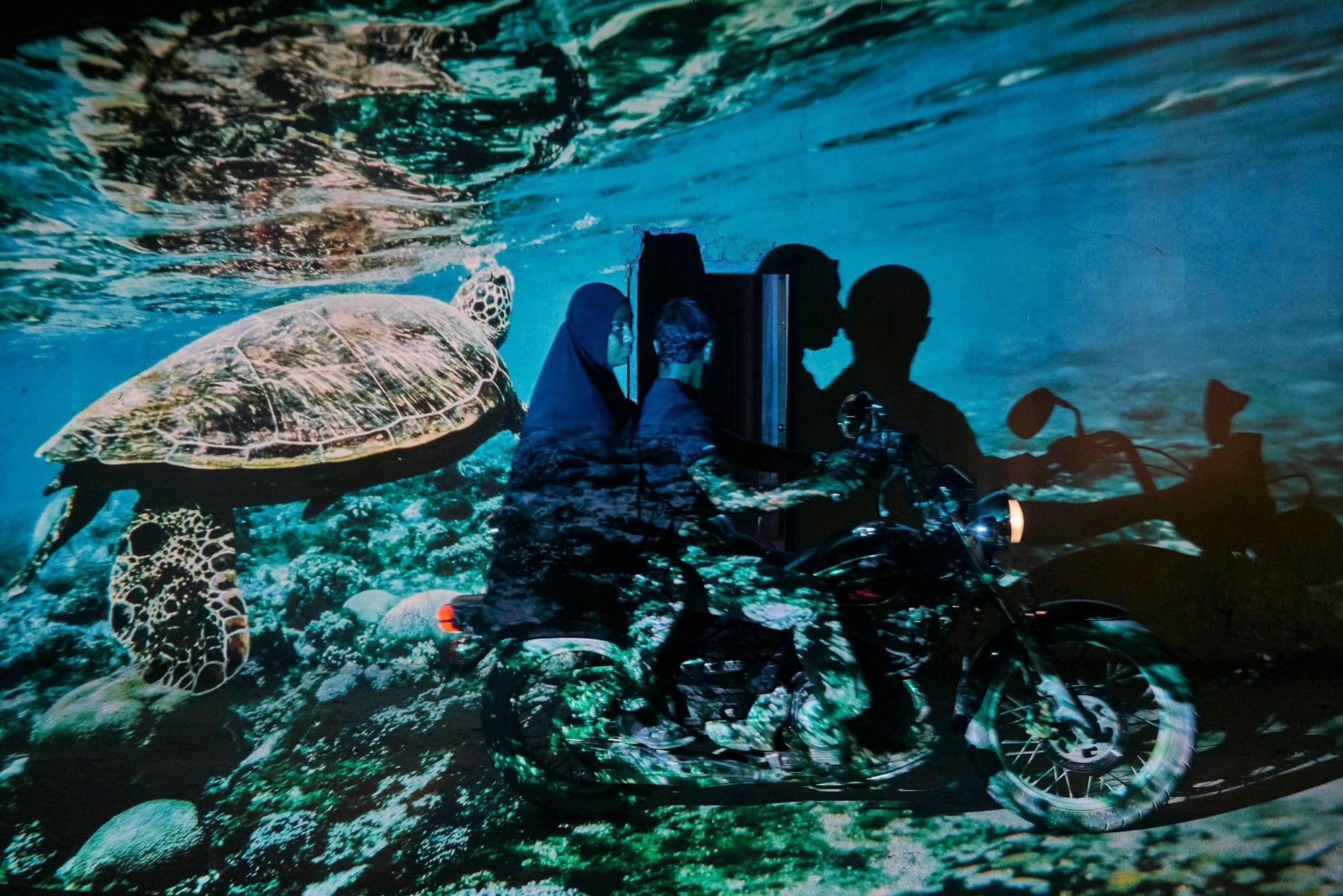 Unsettling photos show the climate crisis projected onto our