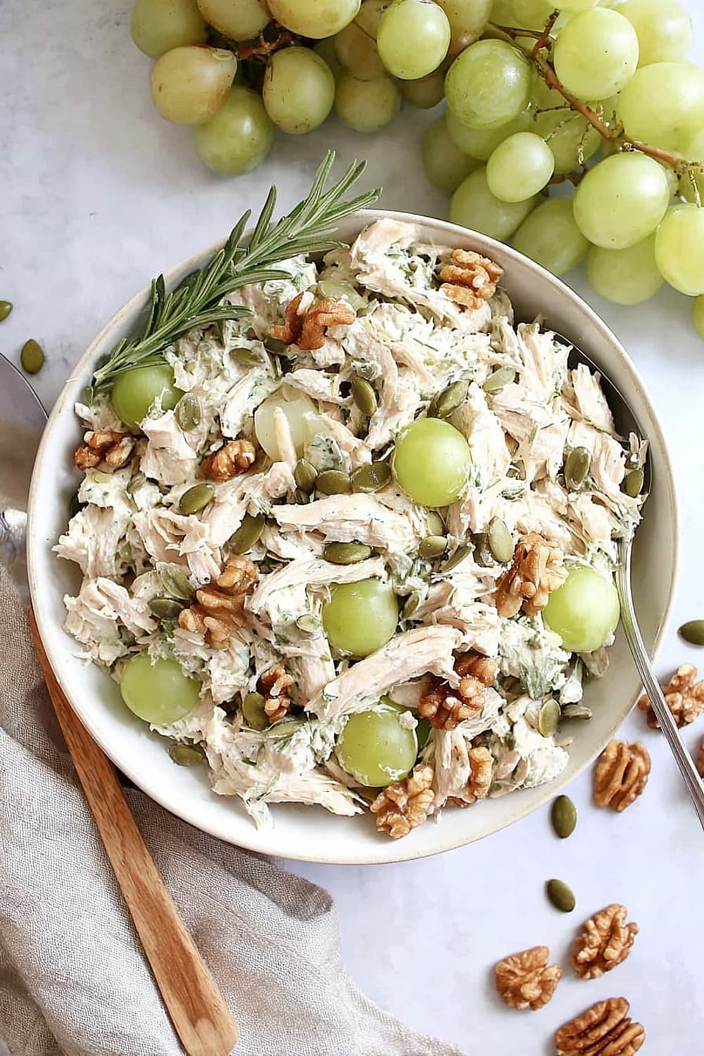 Easy Chicken Salad with Grapes & Walnuts